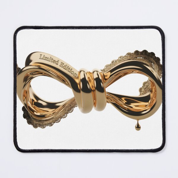 Item preview, Luxury golden infinity symbol with Limited Edition engraving designed and sold by Creative88Art.