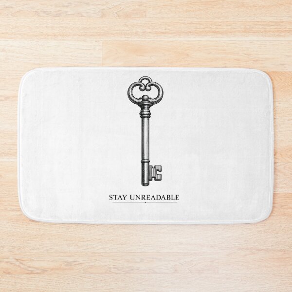 Item preview, Stay Unreadable – Dark Academia Minimal Key designed and sold by KawaiiOrbit.