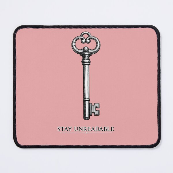 Item preview, Stay Unreadable – Dark Academia Minimal Key designed and sold by KawaiiOrbit.