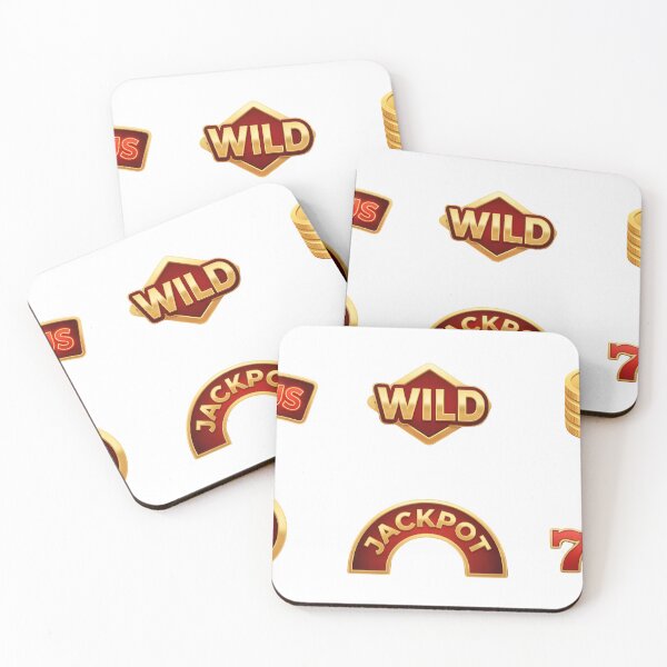 Item preview, Casino slot machine symbols with bonus, wild, free spins, jackpot, and 777 designed and sold by Creative88Art.
