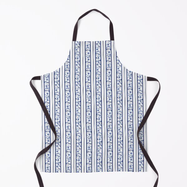 Item preview, Jurassic Delft in Blue - Floral Stripes designed and sold by mikaelaK.