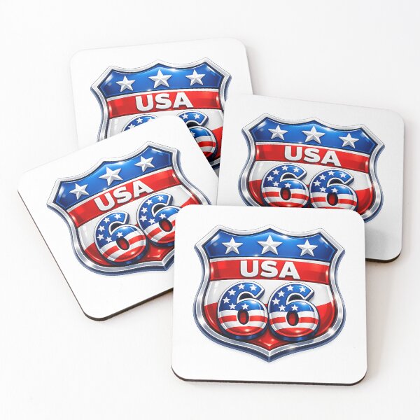 Item preview, Retro USA American Highway Road Shield designed and sold by Teez2Plz.