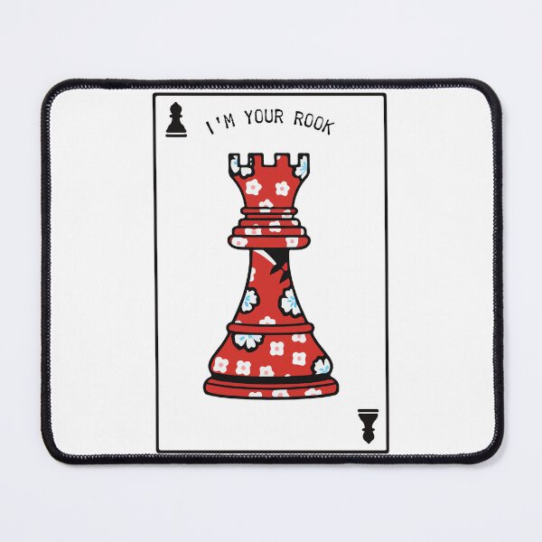 Item preview, Floral Red Chess Rook – Cute Cottagecore Chess Piece Illustration designed and sold by Yhanartstudio.
