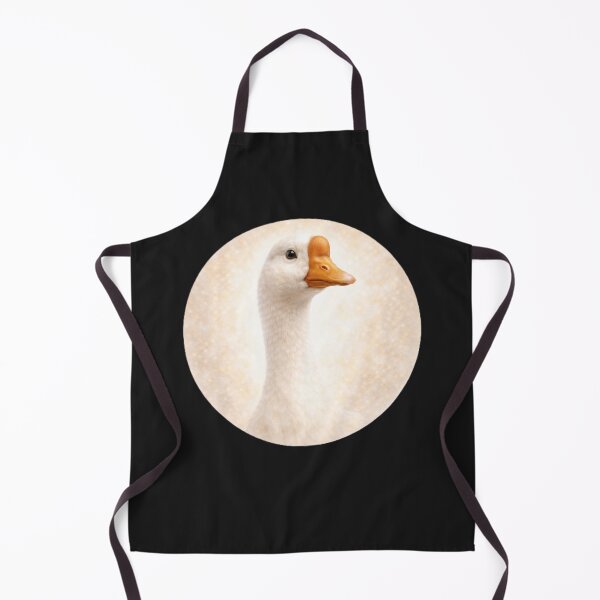 Item preview, Goose Personality Portrait – Soft Cream Circle Farm Animal Art designed and sold by TheJoyfulPen.