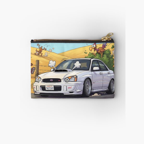 Item preview, White Subaru Impreza Cartoon designed and sold by Racing Art Store.