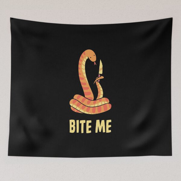 Item preview, Bite Me Funny Snake by Tobe Fonseca designed and sold by Tobe Fonseca®.