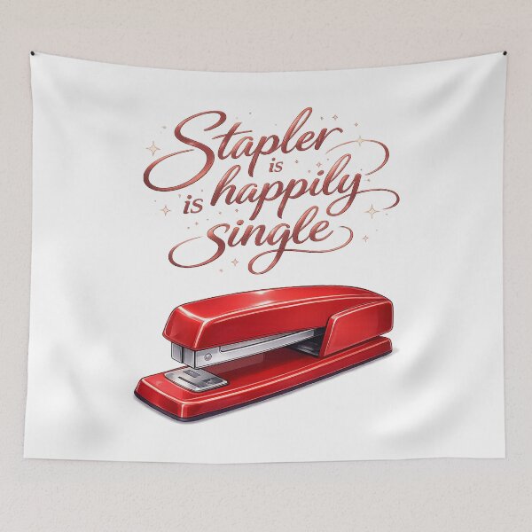 Item preview, Stapler Is Happily Single designed and sold by PopCultureArtShop.