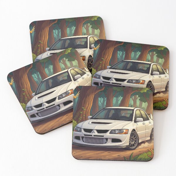 Item preview, Mitsubishi Lancer Evo Cartoon designed and sold by Racing Art Store.