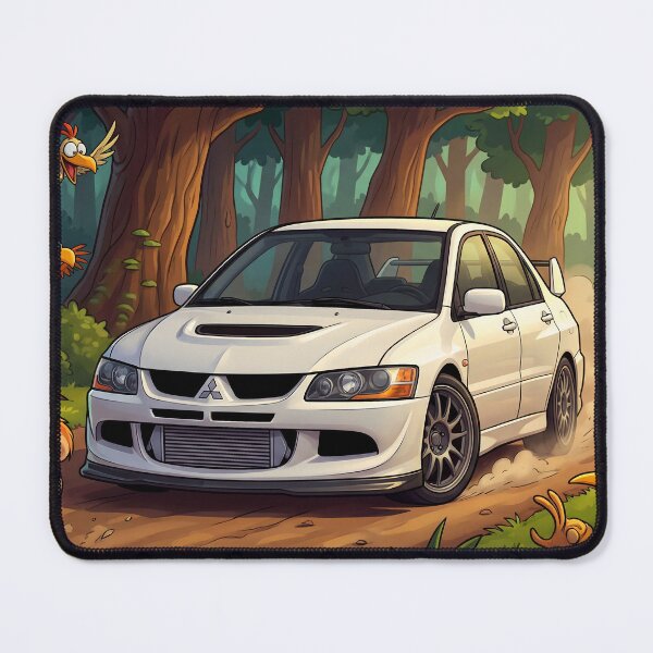 Item preview, Mitsubishi Lancer Evo Cartoon designed and sold by Racing Art Store.