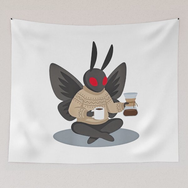 Item preview, Mothman sweater coffee designed and sold by FaunaJam.