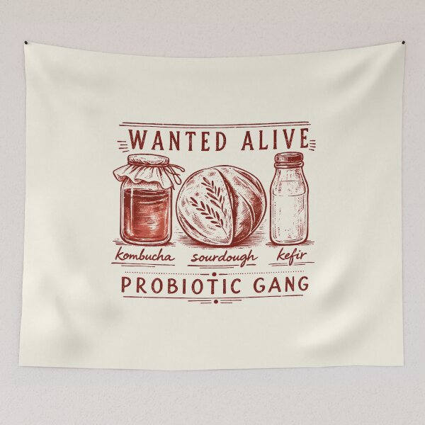 Item preview, Kombucha Sourdough Kefir Probiotic Gang designed and sold by DemureArtsy.