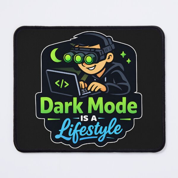 Item preview, Dark Mode Is A Lifestyle Funny Programmer Night Owl designed and sold by Zenith Design.