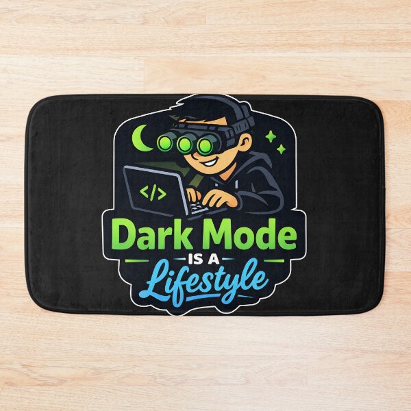 Item preview, Dark Mode Is A Lifestyle Funny Programmer Night Owl designed and sold by Zenith Design.