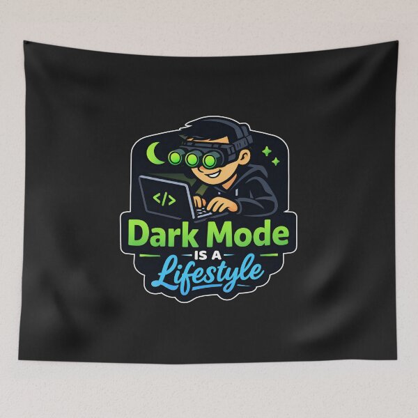 Item preview, Dark Mode Is A Lifestyle Funny Programmer Night Owl designed and sold by Zenith Design.