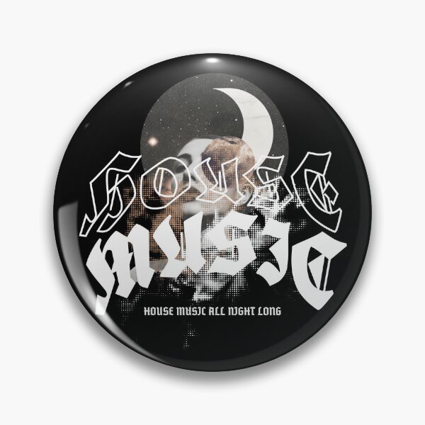 Item preview, HOUSE MUSIC  - Moon House Vibes (White) designed and sold by Discothreadz.