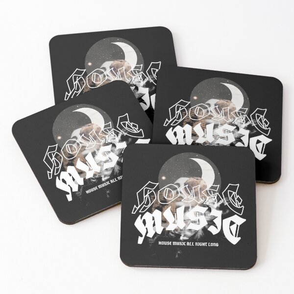 Item preview, HOUSE MUSIC  - Moon House Vibes (White) designed and sold by Discothreadz.