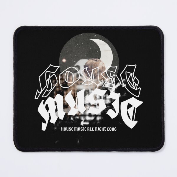 Item preview, HOUSE MUSIC  - Moon House Vibes (White) designed and sold by Discothreadz.