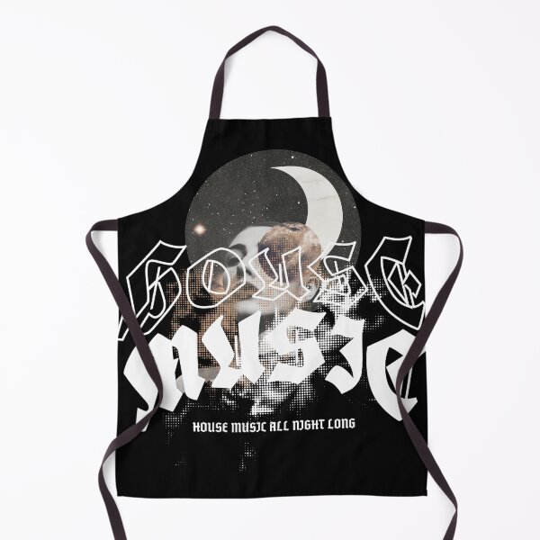 Item preview, HOUSE MUSIC - Moon House Vibes (White) designed and sold by Discothreadz.