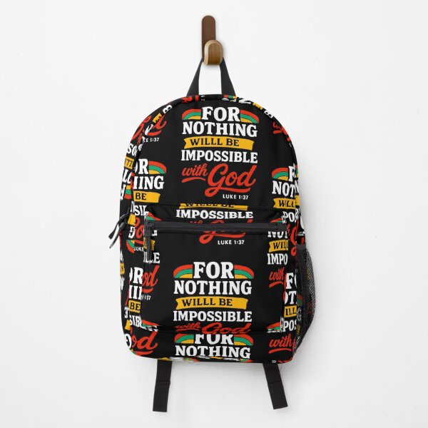 Item preview, Luke 1:37 For Nothing Will Be Impossible With God designed and sold by plushism.