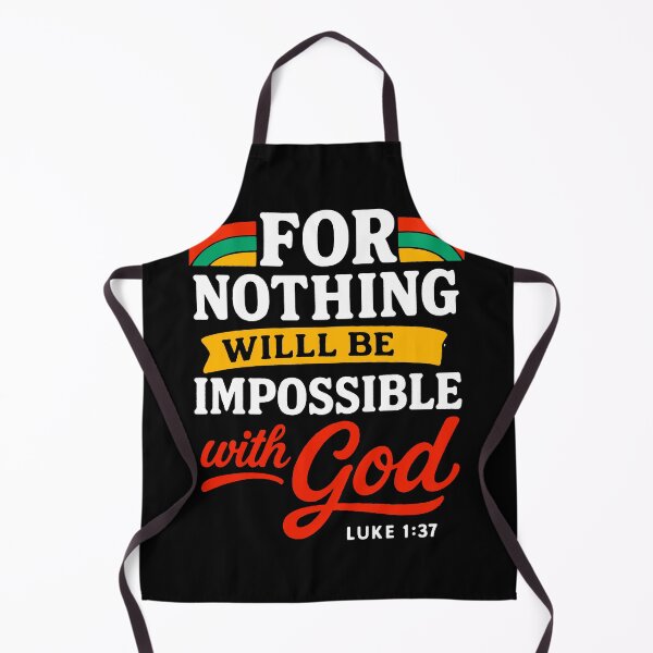 Item preview, Luke 1:37 For Nothing Will Be Impossible With God designed and sold by plushism.