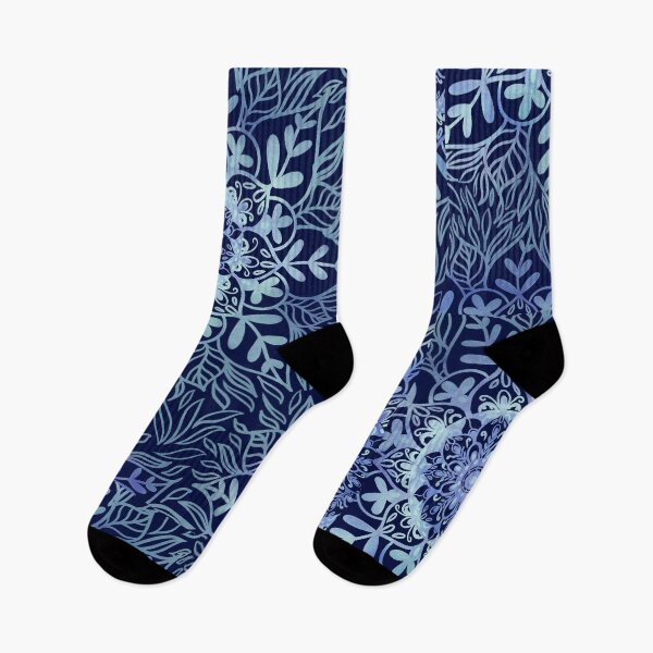 Artikelvorschau, Blauer Blumengarten im Boho-Stil entworfen und verkauft von Rosebudstudio Halsey.