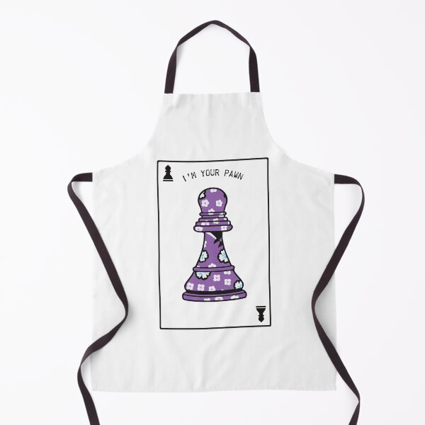 Item preview, Floral Purple Chess Pawn – Cute Cottagecore Chess Illustration designed and sold by Yhanartstudio.