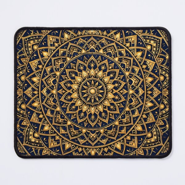 Item preview, Blue and Gold Mandala pattern designed and sold by WAUZ.