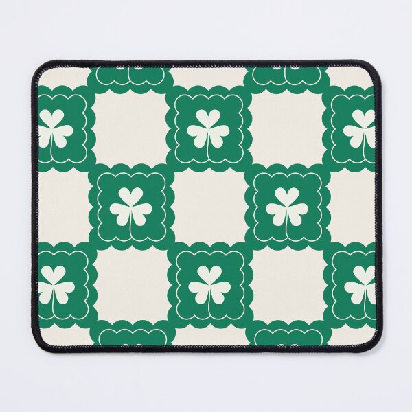 Item preview, Clover Green on Beige Background designed and sold by creativepine.