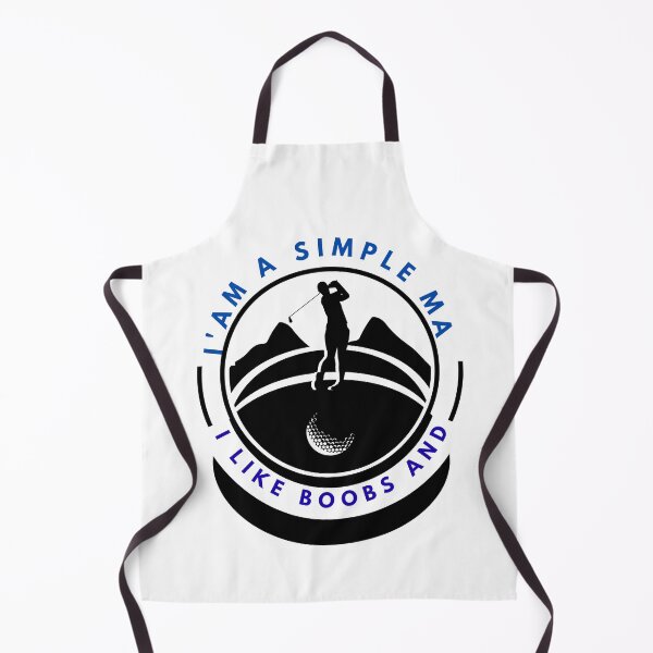 Item preview, I'AM A SIMPLE MA ILIKE BOOBS AND PlAYING GOLF designed and sold by FudFundation.