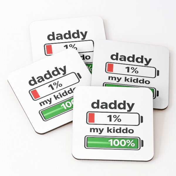 Item preview, Funny Daddy Low Battery 1% My Kiddo 100% Shirt Tired Dad Humor Tee designed and sold by PrintChillCo.