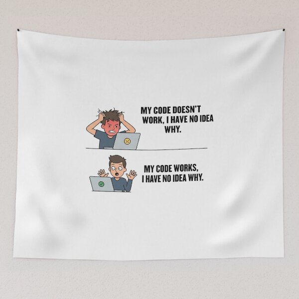 Item preview, My Code Works I Have No Idea Why Funny Programmer designed and sold by Zenith Design.