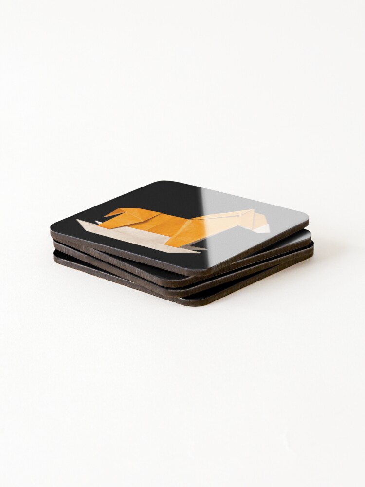 Thumbnail 4 of 5, Coasters (Set of 4), Origami Rocking Horse designed and sold by RomeoAzahar.