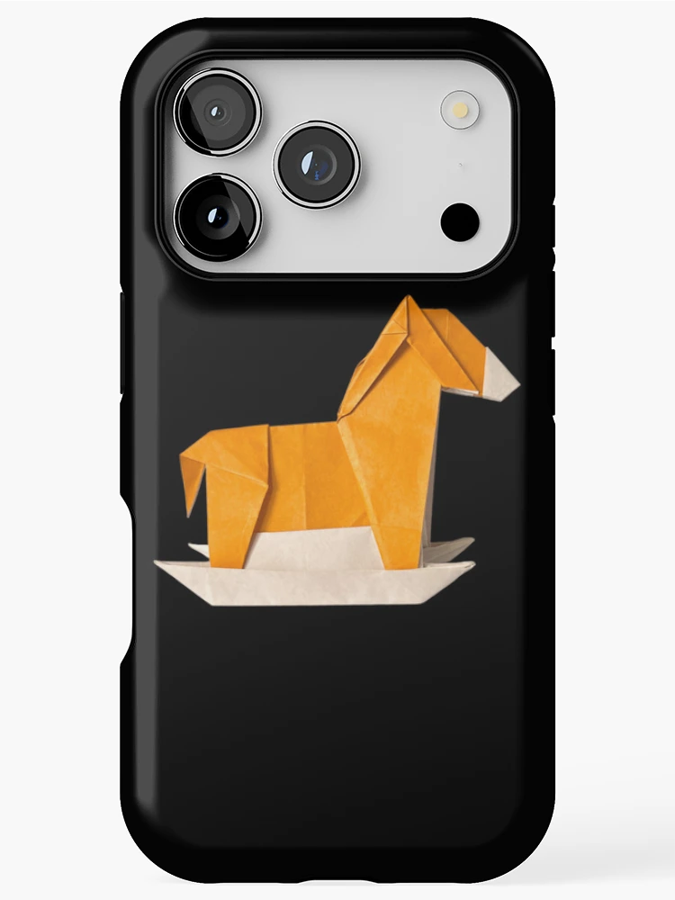 Thumbnail 1 of 4, iPhone Case, Origami Rocking Horse designed and sold by Meo Design.