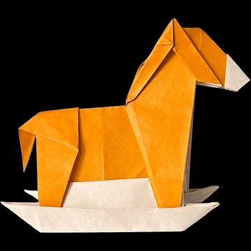 Artwork thumbnail, Origami Rocking Horse by Meo Design