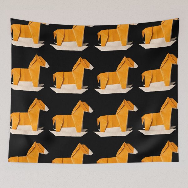 Artikelvorschau, Origami-Schaukelpferd entworfen und verkauft von Meo Design.