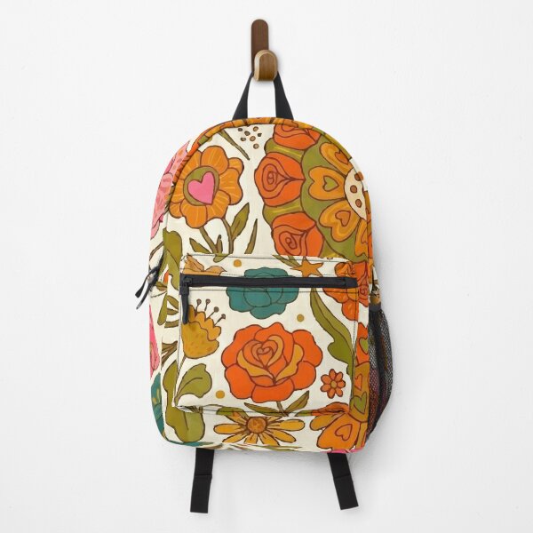 Item preview, Retro 70s Groovy Floral Mandala & Vintage Wildflower Pattern designed and sold by Far Out Goods.