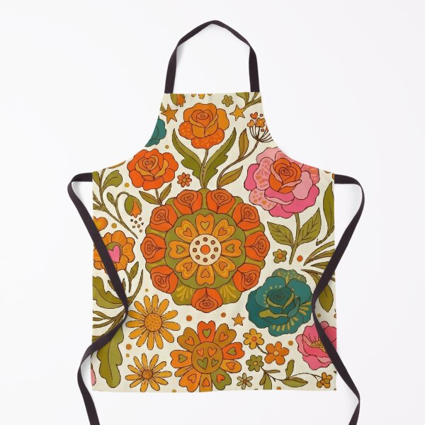 Item preview, Retro 70s Groovy Floral Mandala & Vintage Wildflower Pattern designed and sold by Far Out Goods.