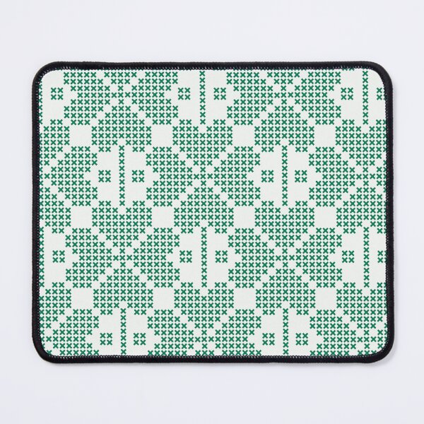 Item preview, Cross Stitch Clover Green On White Background designed and sold by creativepine.