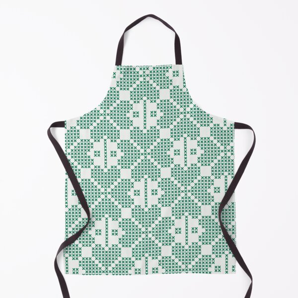 Item preview, Cross Stitch Clover Green On White Background designed and sold by creativepine.