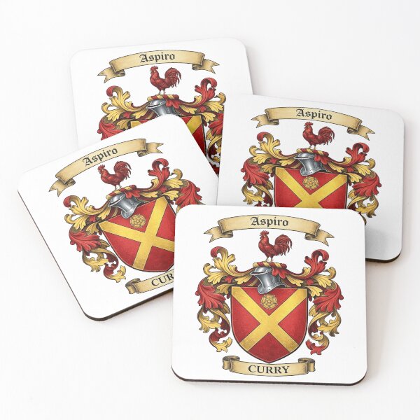 Item preview, The Curry Family Coat of Arms designed and sold by BagTown Clans.