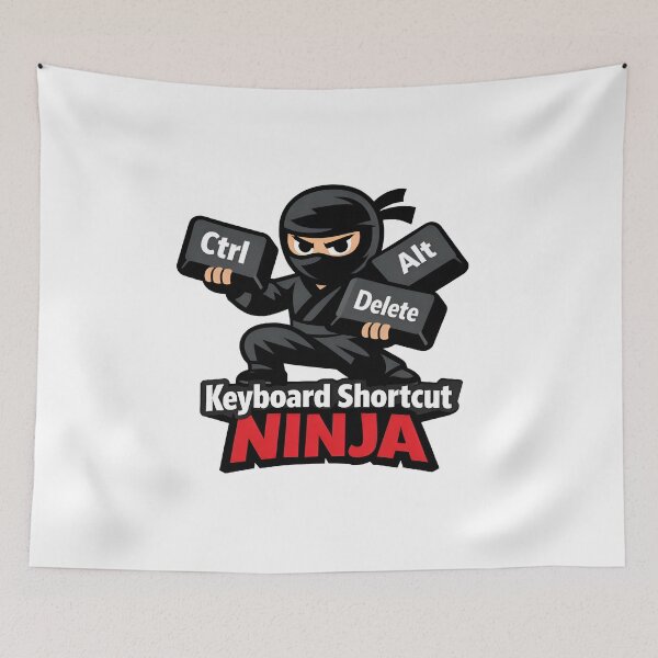 Item preview, Keyboard Shortcut Ninja Ctrl Alt Delete Tech Funny designed and sold by Zenith Design.