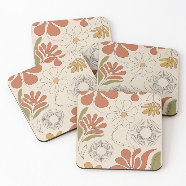 Item preview, Minimalist Retro Boho Floral Line Art – Mid-Century Modern Abstract designed and sold by Far Out Goods.