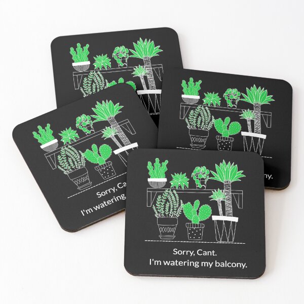 Item preview, Sorry Can't. Busy Watering Balcony. Urban Gardening designed and sold by Sachie's Studio.
