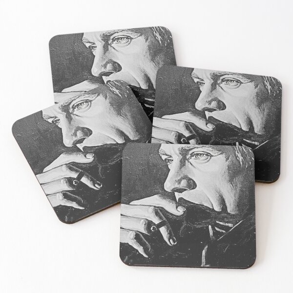 Item preview, The Silent Rebel: Steve McQueen Noir Graphite Impasto Portrait designed and sold by Art's Diner.