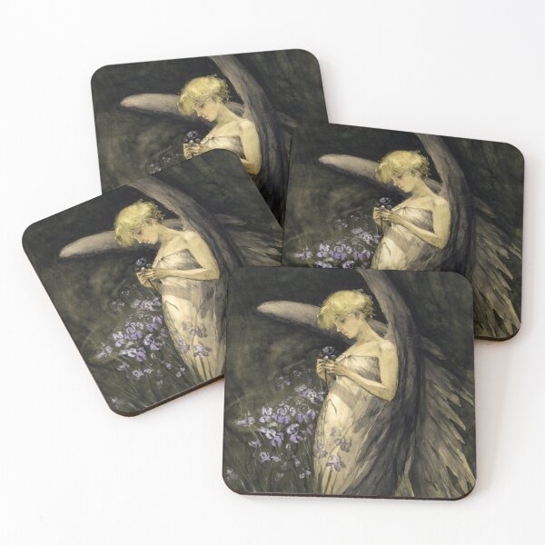 Item preview, Angel Vintage Art Nouveau Illustration Floral Angel Art Lovers designed and sold by RickE.