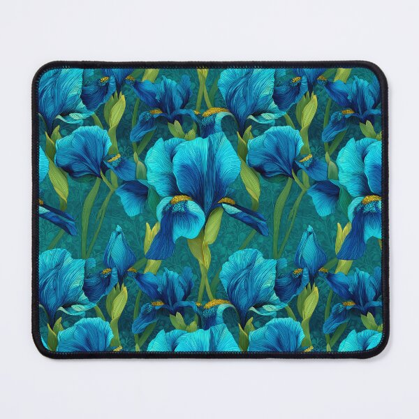 Item preview, Modern Art Nouveau Style Bearded Irises designed and sold by Boddicca.