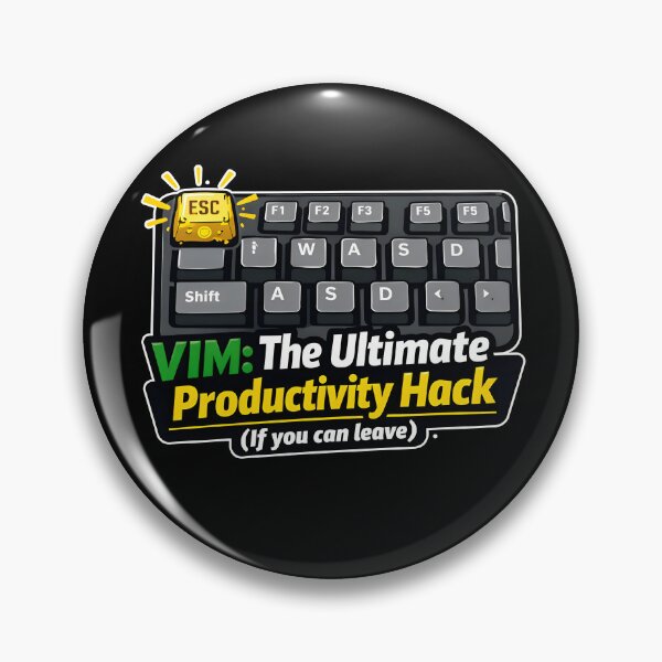 Item preview, VIM The Ultimate Productivity Hack Funny Programmer designed and sold by Zenith Design.