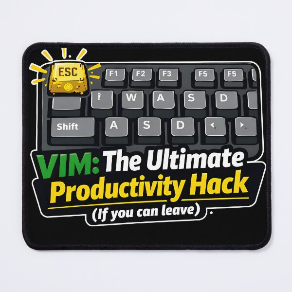 Item preview, VIM The Ultimate Productivity Hack Funny Programmer designed and sold by Zenith Design.