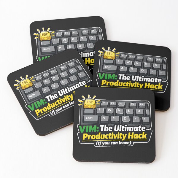 Item preview, VIM The Ultimate Productivity Hack Funny Programmer designed and sold by Zenith Design.