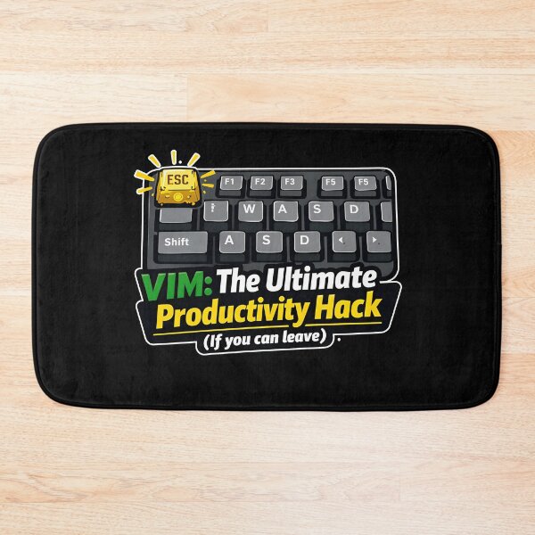 Item preview, VIM The Ultimate Productivity Hack Funny Programmer designed and sold by Zenith Design.
